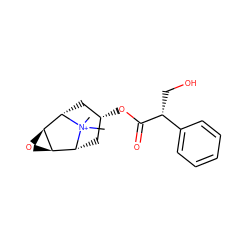 C[N+]1(C)[C@H]2C[C@H](OC(=O)[C@H](CO)c3ccccc3)C[C@@H]1[C@H]1O[C@@H]21 ZINC000100047524