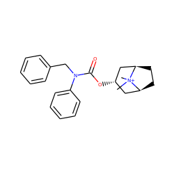 C[N+]1(C)[C@H]2CC[C@@H]1C[C@@H](OC(=O)N(Cc1ccccc1)c1ccccc1)C2 ZINC000101152147