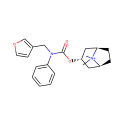 C[N+]1(C)[C@H]2CC[C@@H]1C[C@@H](OC(=O)N(Cc1ccoc1)c1ccccc1)C2 ZINC000101151985