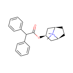 C[N+]1(C)[C@H]2CC[C@@H]1C[C@H](OC(=O)C(c1ccccc1)c1ccccc1)C2 ZINC000252462874