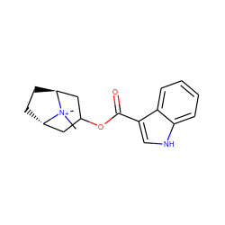 C[N+]1(C)[C@H]2CC[C@H]1CC(OC(=O)c1c[nH]c3ccccc13)C2 ZINC000100324648