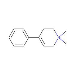 C[N+]1(C)CC=C(c2ccccc2)CC1 ZINC000013470087