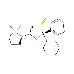 C[N+]1(C)CCC[C@@H]1[C@@H]1C[S@@+]([O-])[C@](c2ccccc2)(C2CCCCC2)O1 ZINC000040974440