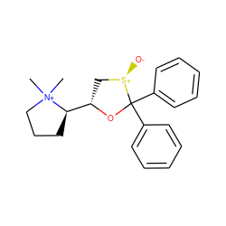 C[N+]1(C)CCC[C@@H]1[C@@H]1C[S@@+]([O-])C(c2ccccc2)(c2ccccc2)O1 ZINC000040954707