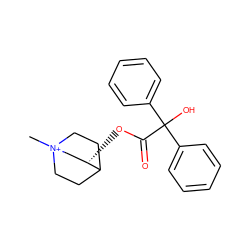 C[N+]12CCC(CC1)[C@@H](OC(=O)C(O)(c1ccccc1)c1ccccc1)C2 ZINC000003830579