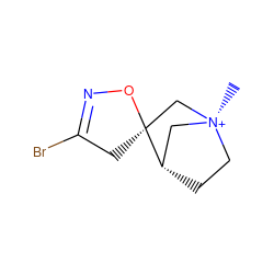 C[N@+]12CC[C@@H](C1)[C@]1(CC(Br)=NO1)C2 ZINC000254121071