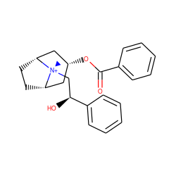 C[N@@+]1(C[C@H](O)c2ccccc2)[C@H]2CC[C@@H]1C[C@H](OC(=O)c1ccccc1)C2 ZINC000254120913