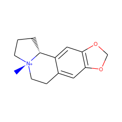 C[N@@+]12CCC[C@@H]1c1cc3c(cc1CC2)OCO3 ZINC001772619773