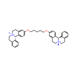 C[N@@+]12CCc3ccccc3[C@H]1c1ccc(OCCCCCOc3ccc4c(c3)CC[N@@+]3(C)CCc5ccccc5[C@H]43)cc1CC2 ZINC000253782522