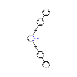 C[n+]1c(C#Cc2ccc(-c3ccccc3)cc2)cccc1C#Cc1ccc(-c2ccccc2)cc1 ZINC000095584838