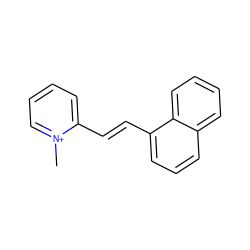 C[n+]1ccccc1/C=C/c1cccc2ccccc12 ZINC000004774583