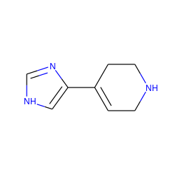 C1=C(c2c[nH]cn2)CCNC1 ZINC000014985637