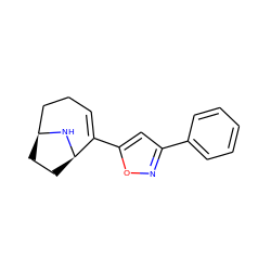 C1=C(c2cc(-c3ccccc3)no2)[C@H]2CC[C@@H](CC1)N2 ZINC000072179507