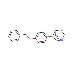 C1=C(c2ccc(OCc3ccccc3)cc2)C2CCN1CC2 ZINC000001483459