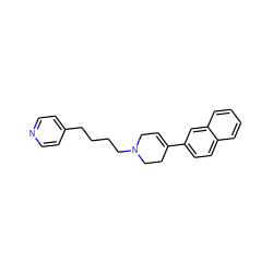 C1=C(c2ccc3ccccc3c2)CCN(CCCCc2ccncc2)C1 ZINC000026673975