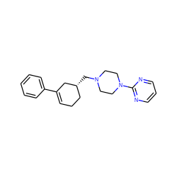 C1=C(c2ccccc2)C[C@H](CN2CCN(c3ncccn3)CC2)CC1 ZINC000012356146