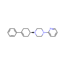 C1=C(c2ccccc2)CC[C@@H](N2CCN(c3ccccn3)CC2)C1 ZINC000018114267