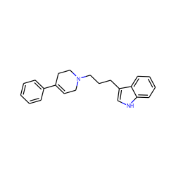 C1=C(c2ccccc2)CCN(CCCc2c[nH]c3ccccc23)C1 ZINC000013728574