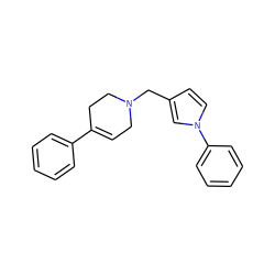 C1=C(c2ccccc2)CCN(Cc2ccn(-c3ccccc3)c2)C1 ZINC000013744971