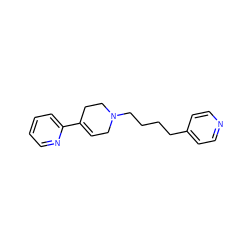 C1=C(c2ccccn2)CCN(CCCCc2ccncc2)C1 ZINC000026672206