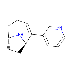 C1=C(c2cccnc2)[C@H]2CC[C@H](CC1)N2 ZINC000100012379