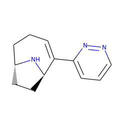 C1=C(c2cccnn2)[C@H]2CC[C@H](CC1)N2 ZINC000100875210