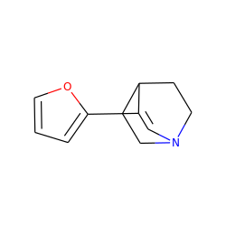 C1=C(c2ccco2)C2CCN1CC2 ZINC000053057633