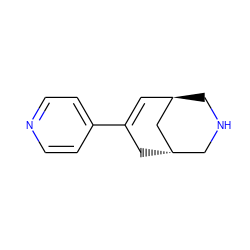 C1=C(c2ccncc2)C[C@H]2CNC[C@H]1C2 ZINC000101576583