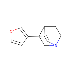 C1=C(c2ccoc2)C2CCN1CC2 ZINC000000017162