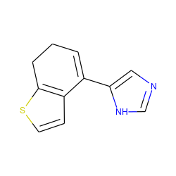 C1=C(c2cnc[nH]2)c2ccsc2CC1 ZINC000004805849