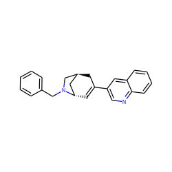 C1=C(c2cnc3ccccc3c2)C[C@H]2C[C@H]1N(Cc1ccccc1)C2 ZINC000101376214