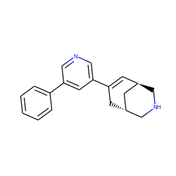 C1=C(c2cncc(-c3ccccc3)c2)C[C@H]2CNC[C@H]1C2 ZINC000101576831