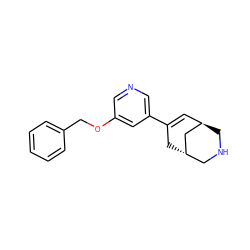 C1=C(c2cncc(OCc3ccccc3)c2)C[C@H]2CNC[C@H]1C2 ZINC000101577083