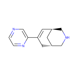 C1=C(c2cnccn2)C[C@H]2CNC[C@H]1C2 ZINC000101576534