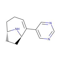 C1=C(c2cncnc2)[C@H]2CC[C@H](CC1)N2 ZINC000100218351