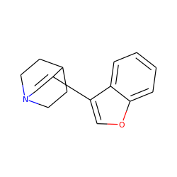 C1=C(c2coc3ccccc23)C2CCN1CC2 ZINC000013740316