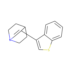 C1=C(c2csc3ccccc23)C2CCN1CC2 ZINC000013740317