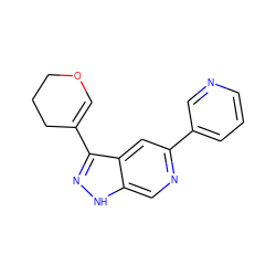 C1=C(c2n[nH]c3cnc(-c4cccnc4)cc23)CCCO1 ZINC000205251797