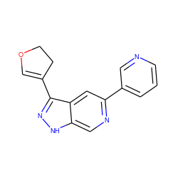 C1=C(c2n[nH]c3cnc(-c4cccnc4)cc23)CCO1 ZINC000205245274