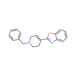 C1=C(c2nc3ccccc3o2)CCN(Cc2ccccc2)C1 ZINC000026292687