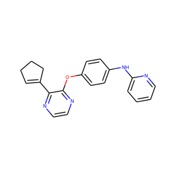 C1=C(c2nccnc2Oc2ccc(Nc3ccccn3)cc2)CCC1 ZINC000139290343