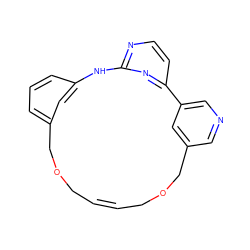 C1=C/COCc2cncc(c2)-c2ccnc(n2)Nc2cccc(c2)COC/1 ZINC000084704456