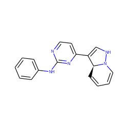 C1=C[C@H]2C(c3ccnc(Nc4ccccc4)n3)=CNN2C=C1 ZINC000028975964