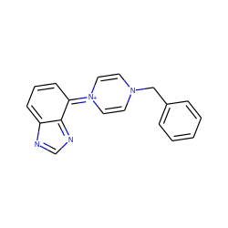 C1=CC(=[N+]2C=CN(Cc3ccccc3)C=C2)C2=NC=NC2=C1 ZINC000377853411