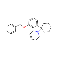 C1=CCN(C2(c3cccc(OCc4ccccc4)c3)CCCCC2)CC1 ZINC000026282221