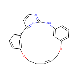 C1=CCOc2cccc(c2)Nc2nccc(n2)-c2cccc(c2)OCC1 ZINC000254135210