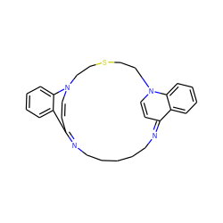 C1=CN2CCSCCN3C=CC(=NCCCCCN=C1c1ccccc12)c1ccccc13 ZINC000377853462