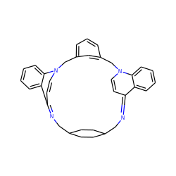 C1=CN2Cc3cccc(c3)CN3C=CC(=NCC4CCC(CC4)CN=C1c1ccccc12)c1ccccc13 ZINC000377846426