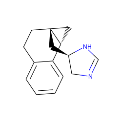 C1=NC[C@@H](C[C@]23CCc4ccccc4[C@H]2C3)N1 ZINC000013862126