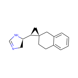 C1=NC[C@H]([C@H]2C[C@@]23CCc2ccccc2C3)N1 ZINC000013862133